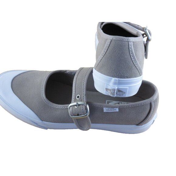 Vans Women's Mary Jane Suede Atmosphere Grey adjustable Sneakers Sizes NIB - Picture 6 of 7